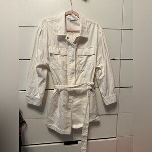 Gianni Bini white Belted romper